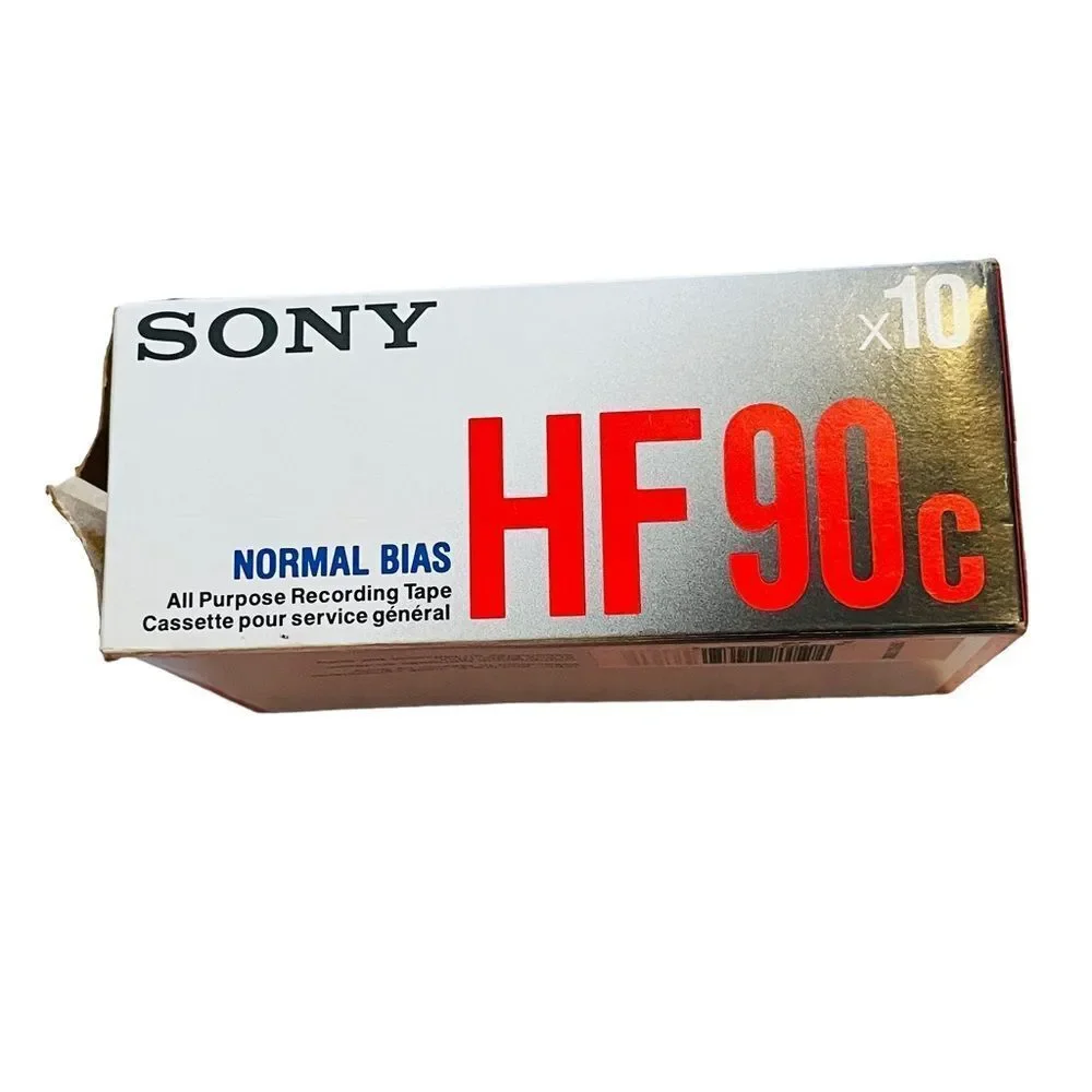 NIP 9-Pack Sony HF 90-Minute Blank Cassette Tapes
